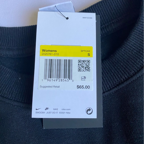 NIKE CROP PULLOVER NWT - Picture 4 of 4